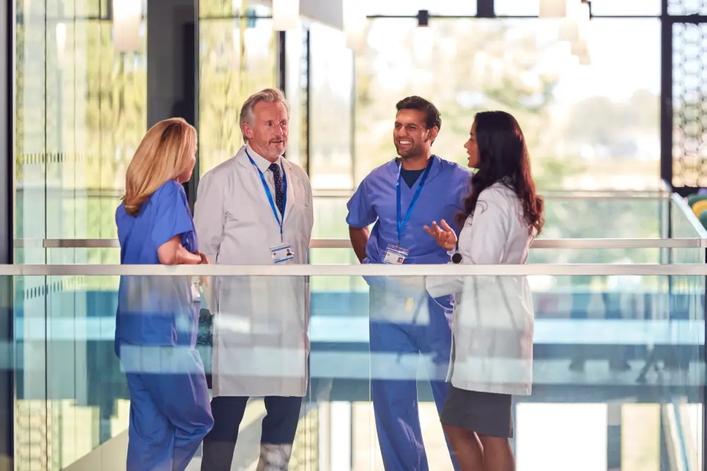 doctors speaking in a hospital about ADHD Assessments made with ADHD Certify