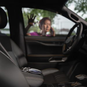 woman forgetting car key ADHD symptom
